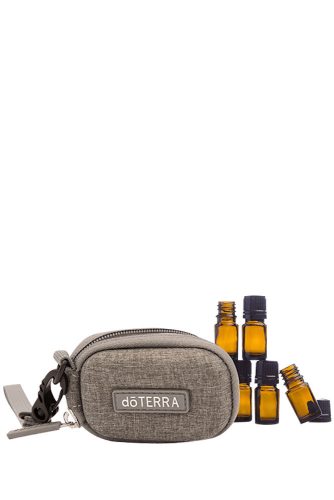 Kulcstartó, szürke + 8 db üveg (Keychain - Grey) doTERRA