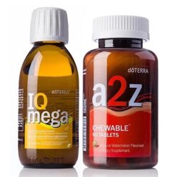   IQ Mega folyékony omega-3 táplálékkiegészítő 150 ml + A2z Chewable doTERRA